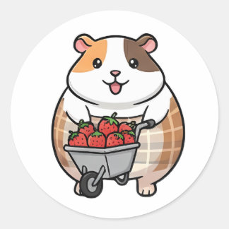 Adesivo Strawberry Guinea Pig