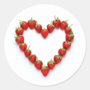 Adesivo Strawberry Heart