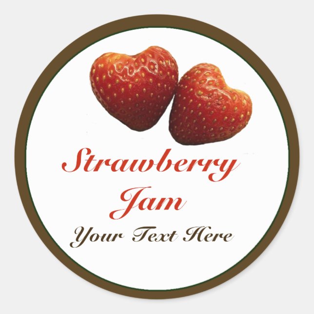 Adesivo Strawberry Hearts Jam Sticker (Frente)