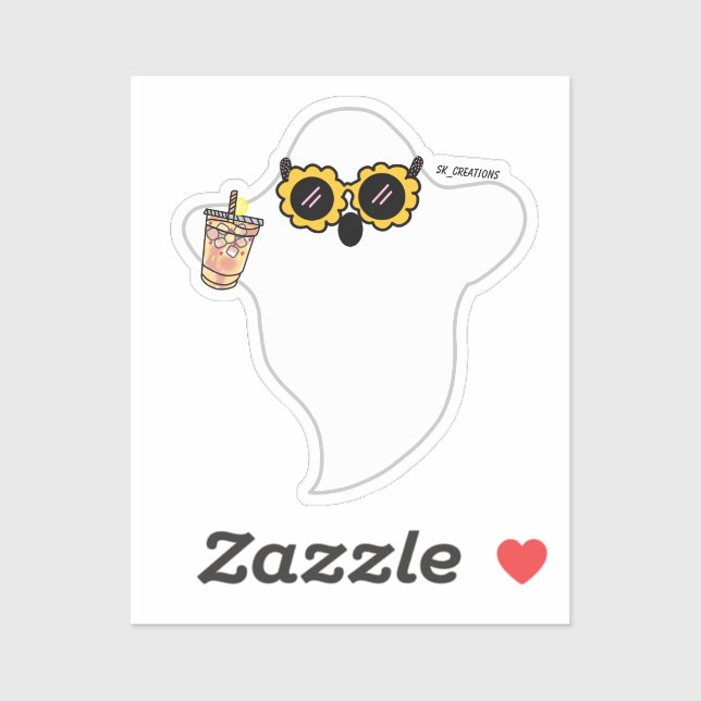 Adesivo Strawberry Lemonade Ghost (Folha)