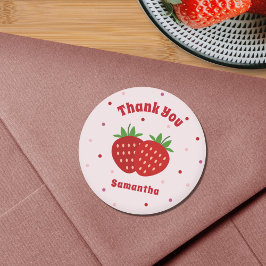 Adesivo Strawberry Obrigado Sticker