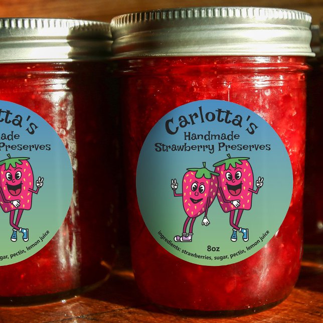 Adesivo Strawberry Pals Cartoon Enfiado e Mais (Criador carregado)