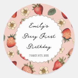 Adesivo Strawberry Pattern Vintage