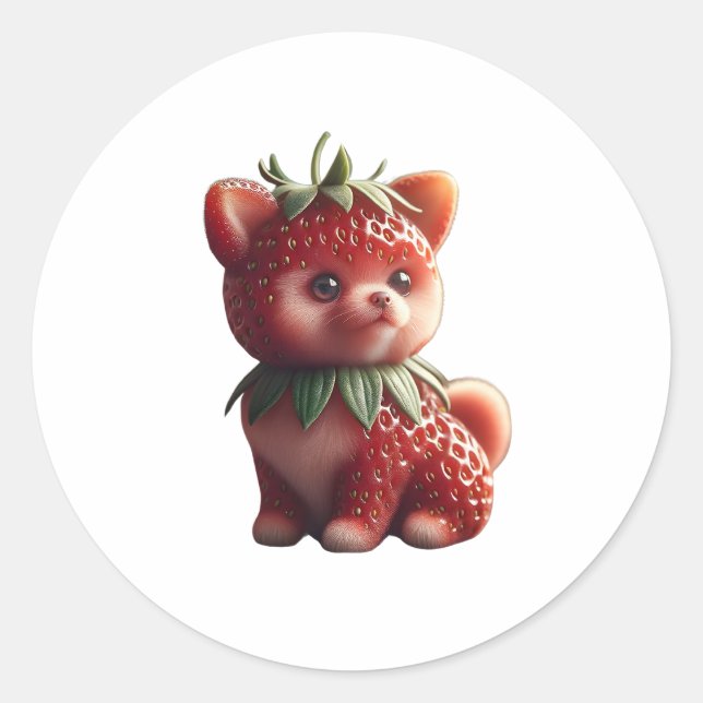 Adesivo Strawberry Pomeranian (Frente)
