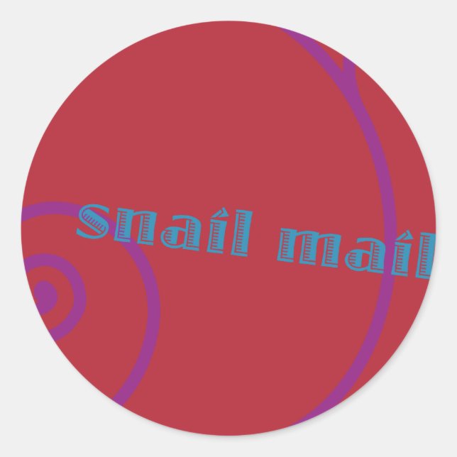 Adesivo Strawberry Snail Mail (Frente)