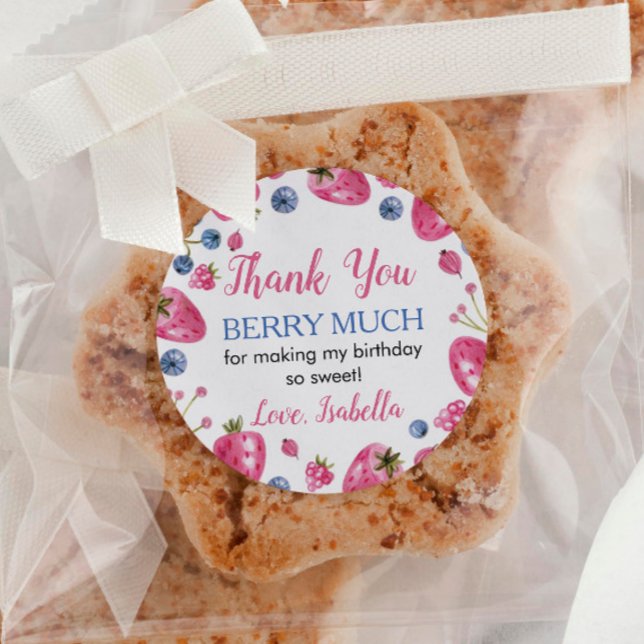 Adesivo Strawberry Sticker Rotula o Chá de fraldas de Aniv (Criador carregado)