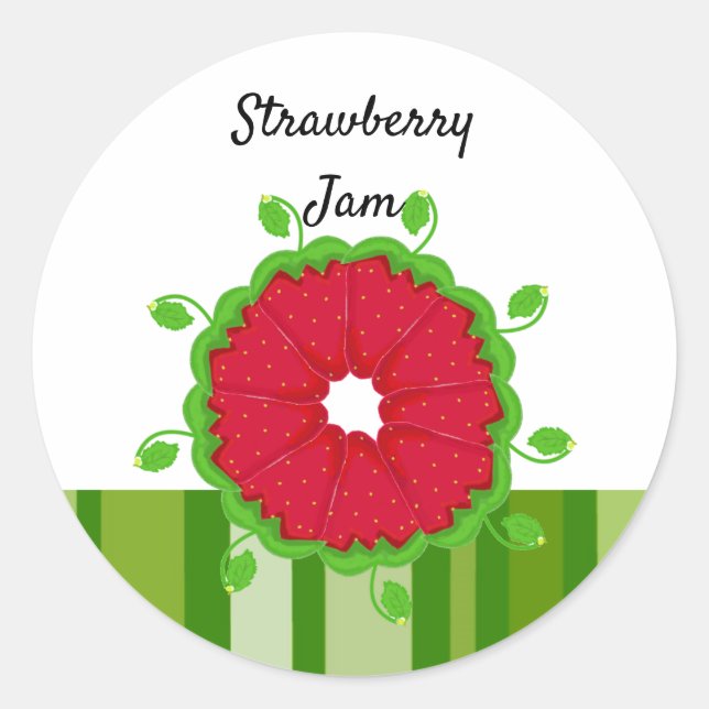 Adesivo Strawberry Swirl Jam Stickers (Frente)