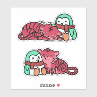 Adesivo Strawberry Tiger & Mint Penguin Sticker Pack ver.2