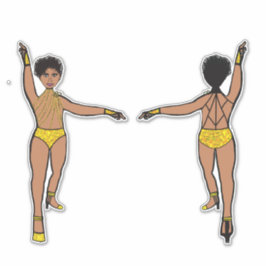 Adesivo String de Pedras na Web Amarelo de Trás #2