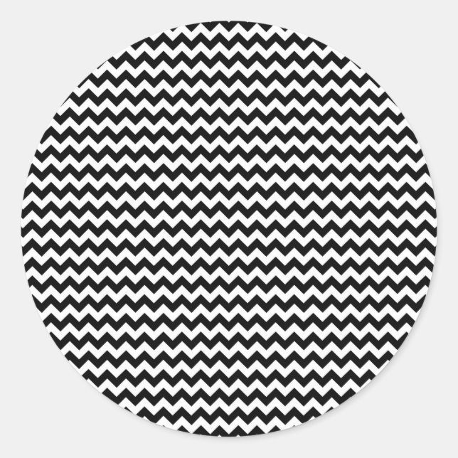 Adesivo Stripe Chevron Preto e Branco (Frente)
