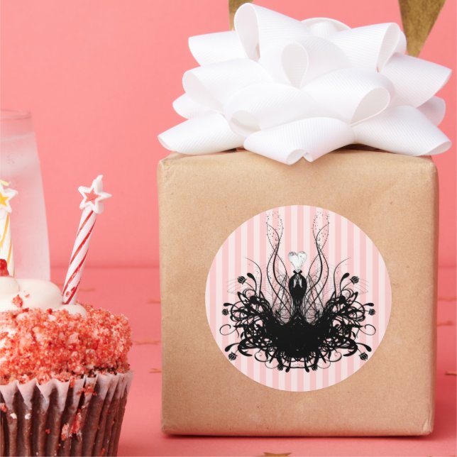 Adesivo Stripes Fashion Diva Enrolado (Festa)