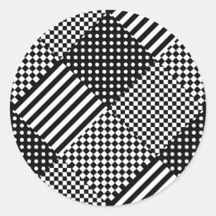 Adesivo Stripes Verificar Bolinhas Mistura de Design de de