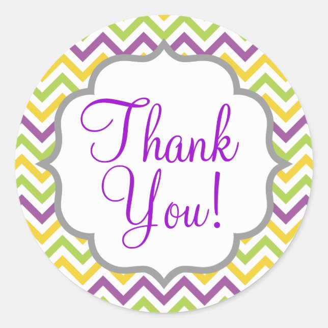 Adesivo Stripes violeta púrpura, verde e amarelo (Frente)