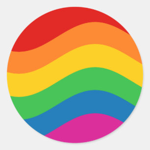 Adesivo Stripes Wavy Rainbow