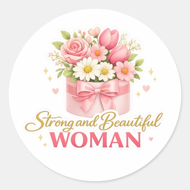Adesivo Strong and beautiful women (Frente)