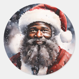 Adesivo Strong Black Santa Melanin Chrismas Claus Men
