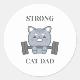 Adesivo Strong Cat Dad