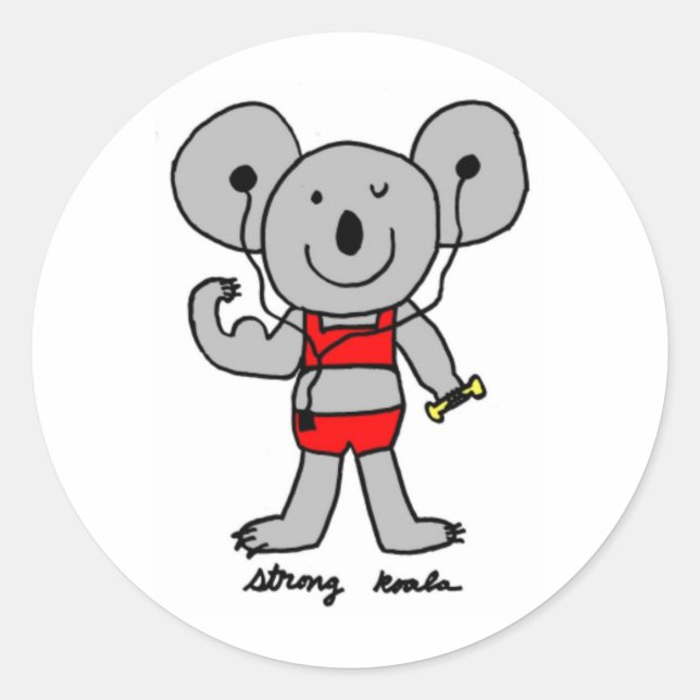 Adesivo Strong Koala Stickers (Frente)