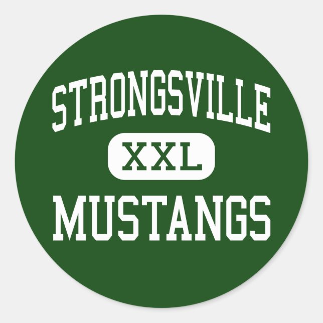 Adesivo Strongsville - Mustangs - High - Strongsville Ohio (Frente)
