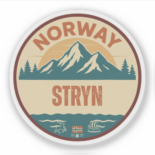 Adesivo Stryn, Noruega Noruega (Frente)