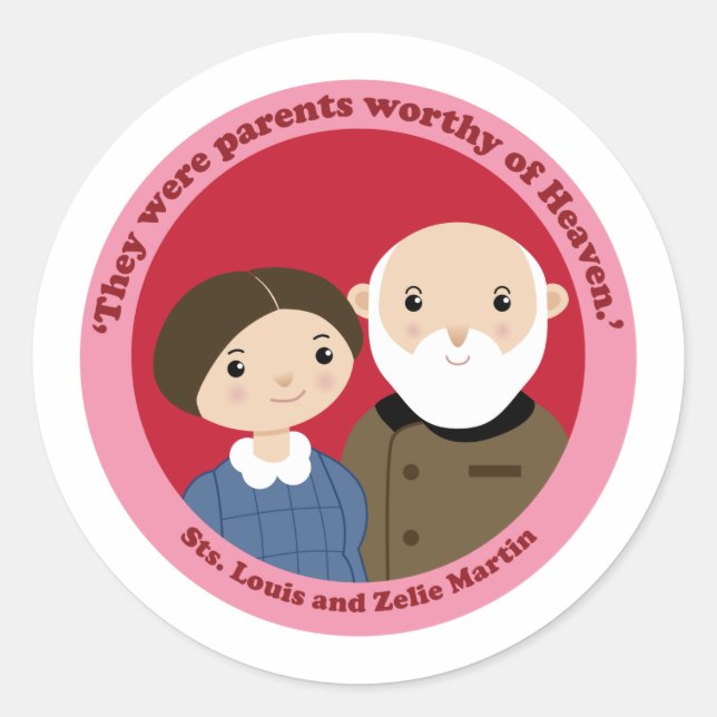 Adesivo Sts. Louis e Zelie Martin (Frente)