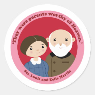 Adesivo Sts. Louis e Zelie Martin