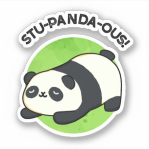 Adesivo Stu-panda Funny Panda Pun