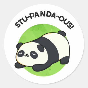 Adesivo Stu-panda Funny Panda Pun