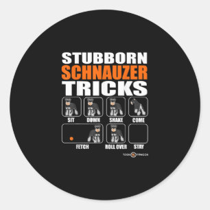Adesivo Stubborn Schnauzer truks Funny Schnauzer Gift