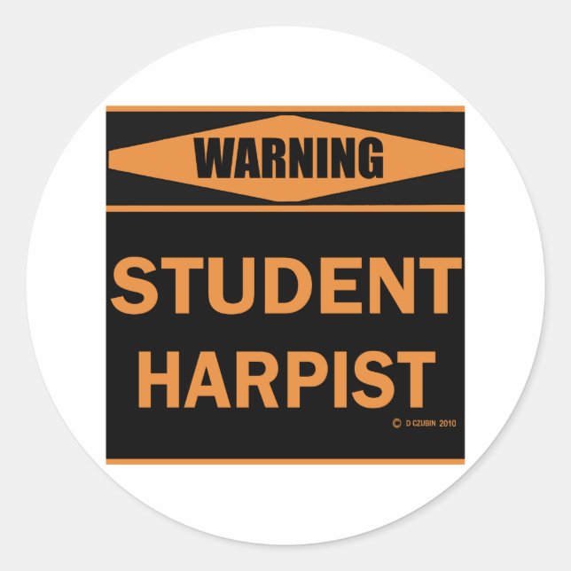 Adesivo Student Harpist (Frente)