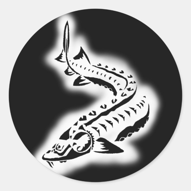 Adesivo Sturgeon Tribal Glow (Frente)