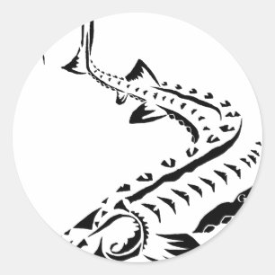 Adesivo Sturgeon Tribal - Nariz