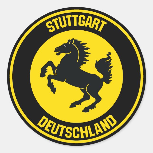 Adesivo Stuttgart Round Emblem (Frente)