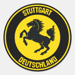 Adesivo Stuttgart Round Emblem