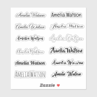 Adesivo Stylish Name Sticker
