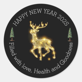 Adesivo Stylish New Year Greeting Sticker