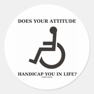 Adesivo Sua atitude tem-no desvantagens na vida?