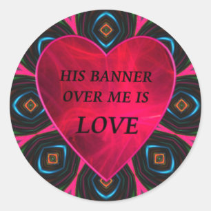 Adesivo Sua bandeira sobre mim é amor