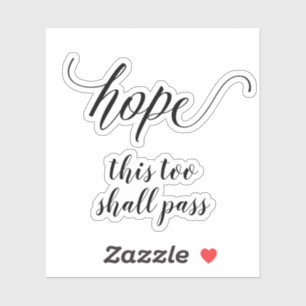 Adesivo Sua caligrafia de script personalizado de texto