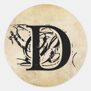 Adesivo Sua Carta. Monograma personalizado. sensação de vi