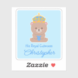 Adesivo Sua Cutenza Real | Bebê Personalizado Engraçado