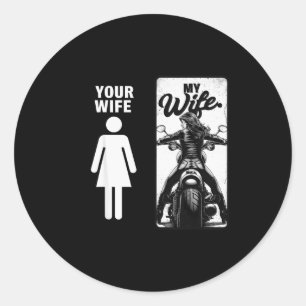 Adesivo Sua esposa é simples Minha esposa Biker esposa do