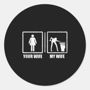 Adesivo Sua esposa minha esposa bolas de sinuca snooker