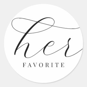Adesivo Sua Favorita Noiva Preta Branca Elegante Minimalis