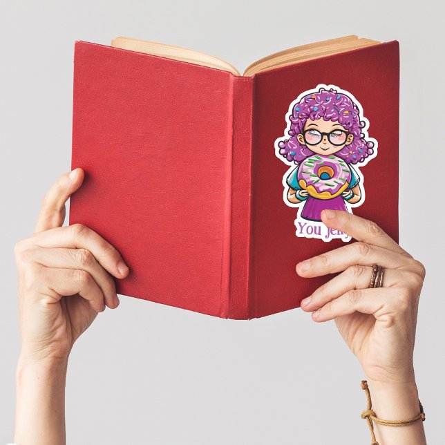 Adesivo "Sua geleia?" Rosquinhas engraçadas (Criador carregado)