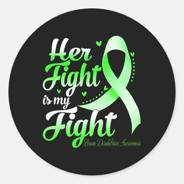 Adesivo Sua Luta É Minha Luta Contra As Deficiências Cereb (Frente)