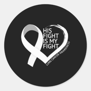 Adesivo Sua Luta É Minha Luta Contra O Cancer Pulmonar Mês