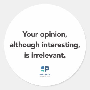 Adesivo Sua opinião adesiva