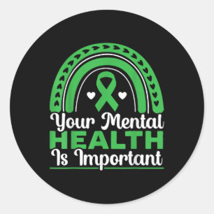 Adesivo Sua Saúde Mental É Importante Para A Saúde Mental