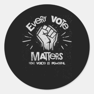 Adesivo Sua Voz É Poderosa Votar Viciante1